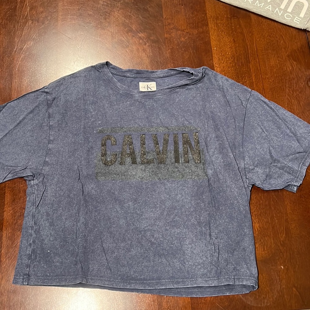 Calvin Klein Navy Blue Tee Shirt Size S